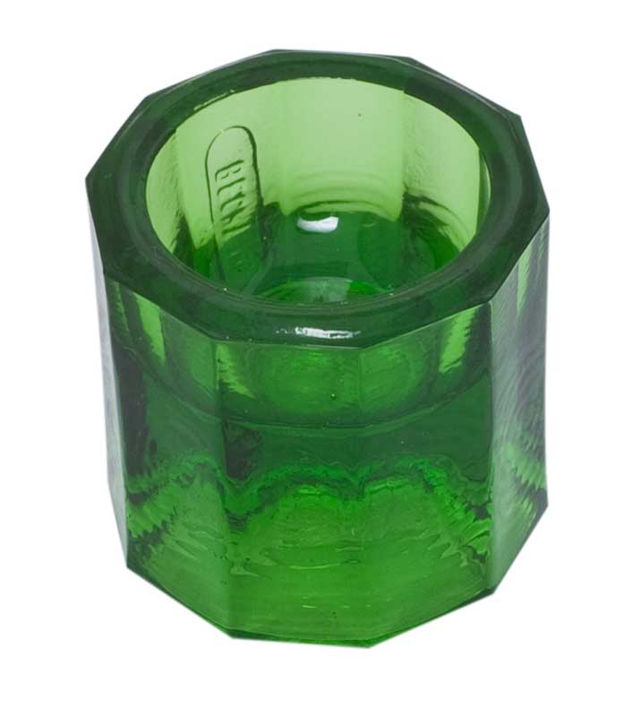 Medikamenten-Schälchen Dappenglas, grün, Ø 32 mm
